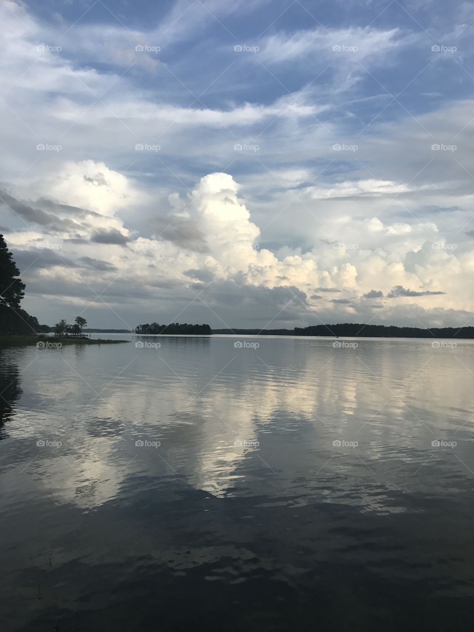 Cloudy lake