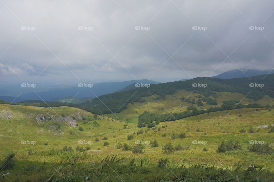 Balkan mountains landscape