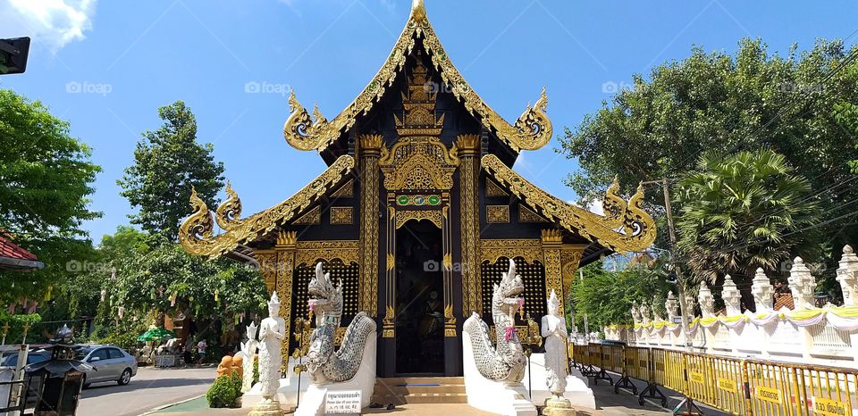 beautiful temple. Chaing Mai. Thailand.