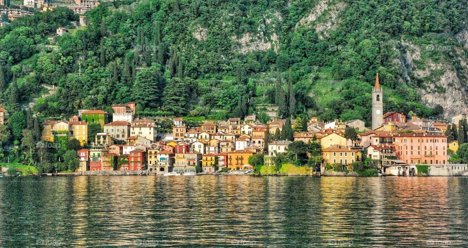 Jewel I the lake. An ancient fishing village along the banks of Lake Como in Bellagio Italy