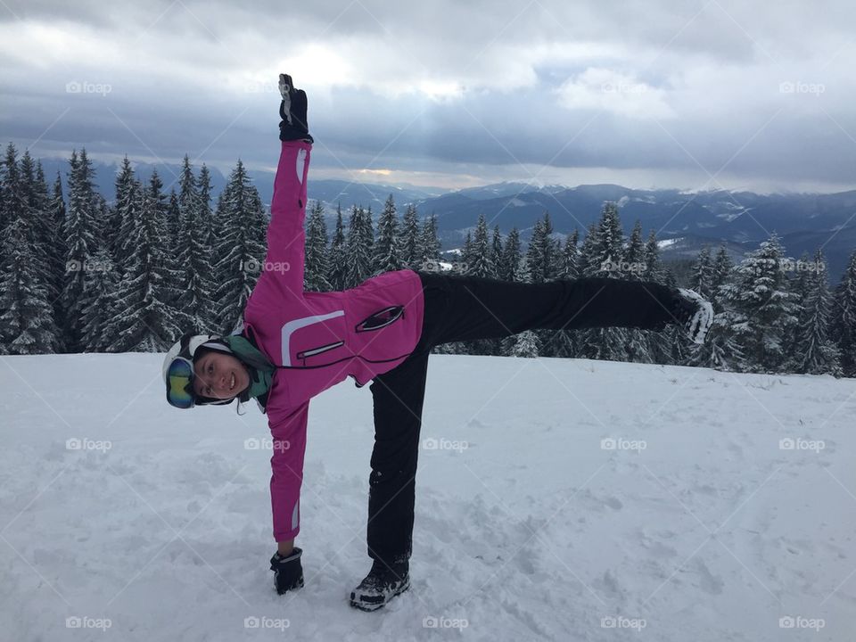 Winter yoga
