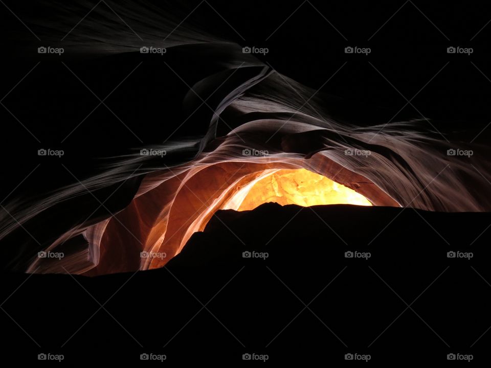 Antelope Canyon looking up III. Antelope Canyon, looking up III