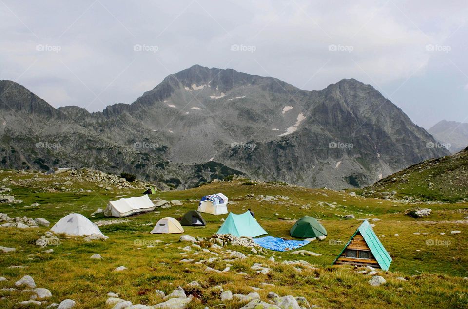Camping in the Pirin mountain, Bulgaria