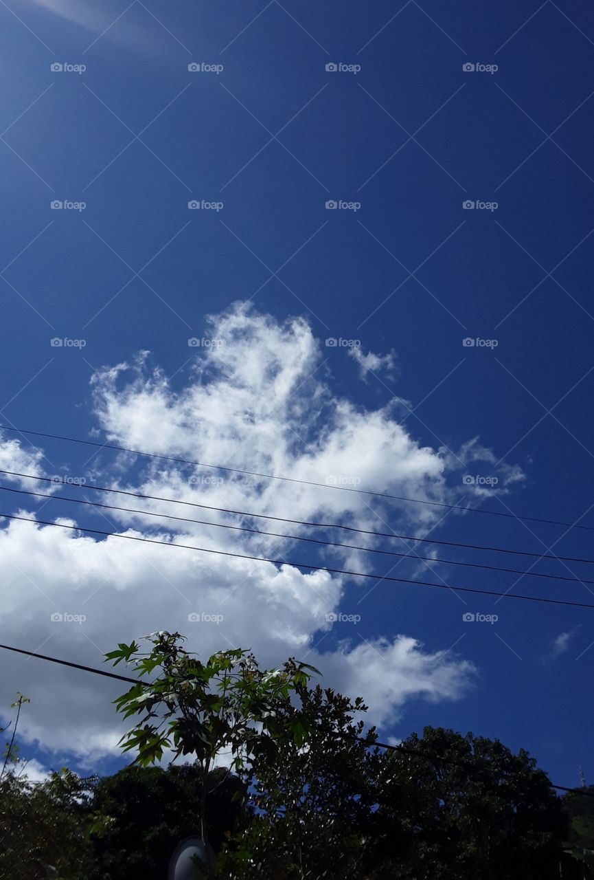 blue sky with clouds. this is beautiful location in the sky.