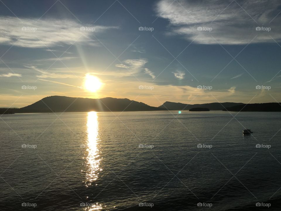 View from the ferry ride from Vancouver to Victoria