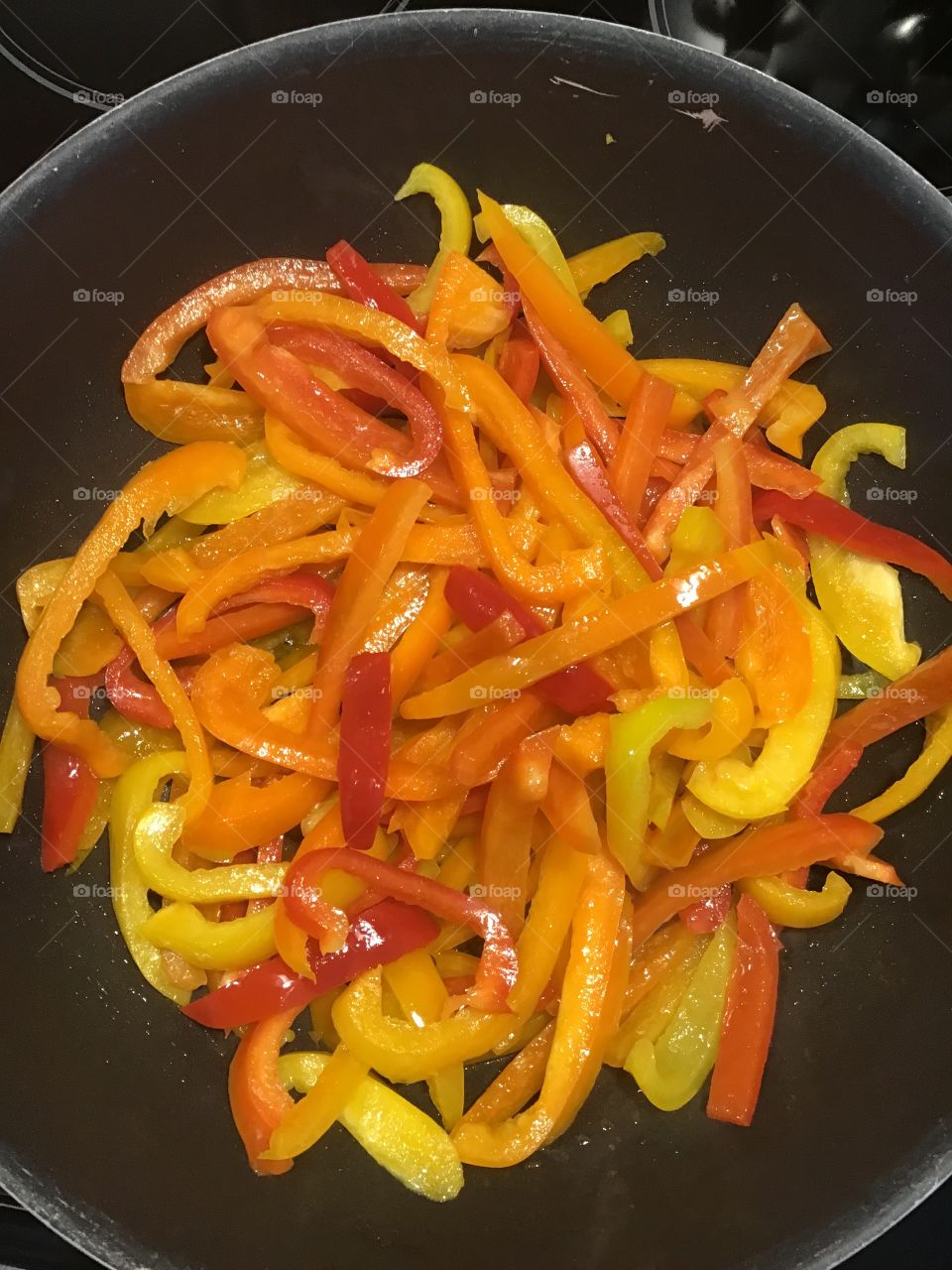 Cooking bell peppers