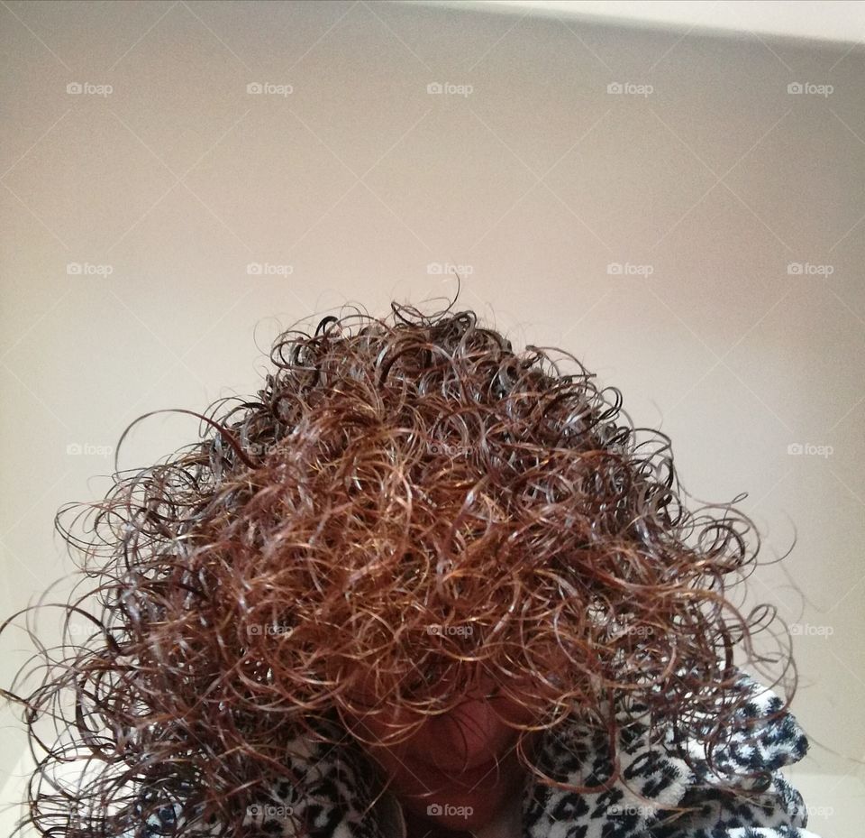 My long curly hair