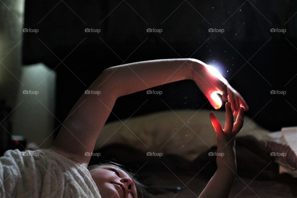 natural light, catching dust