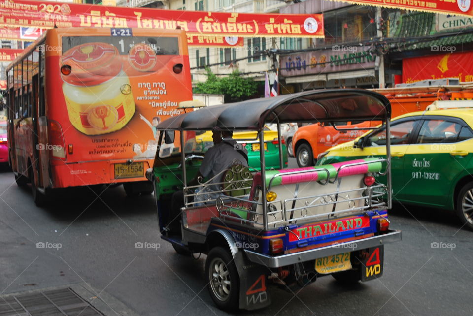 A tuktuk in Bangkok