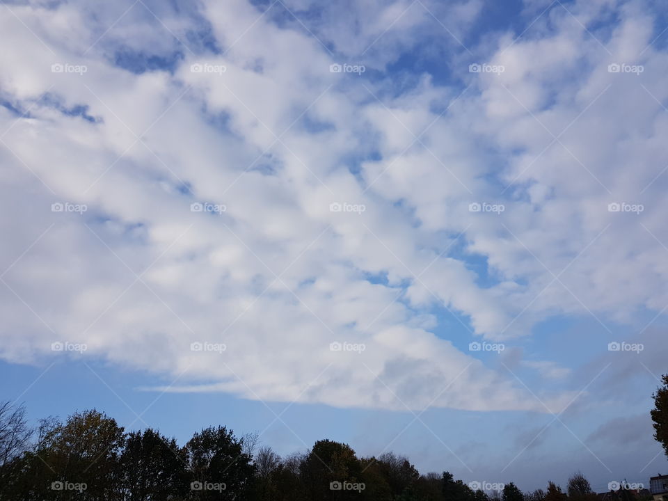 Fluffy clouds