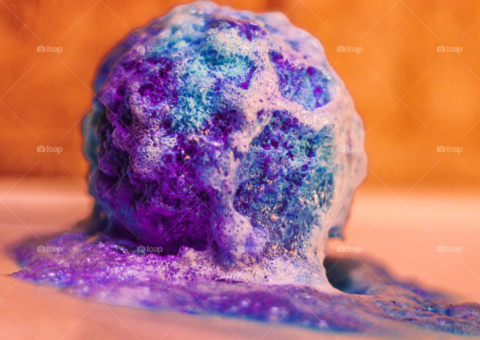 purple bath bomb