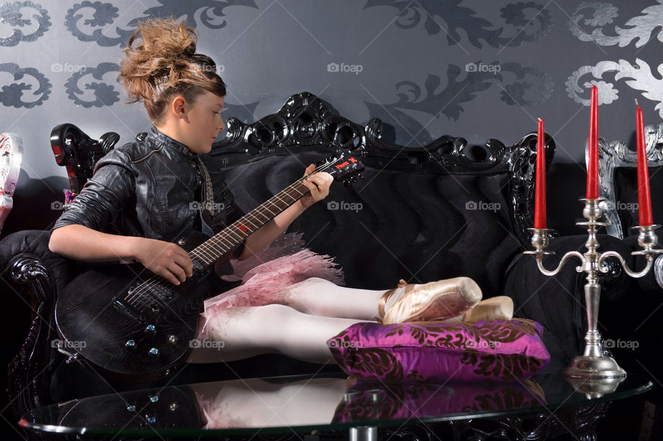 girl black jacket modern by munda.net