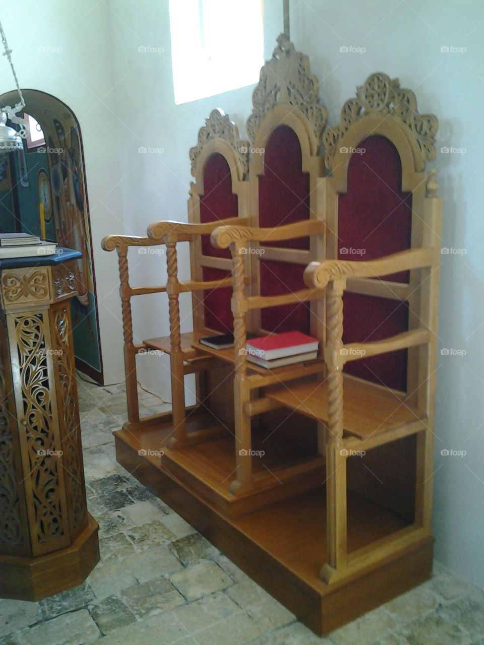 The church stools