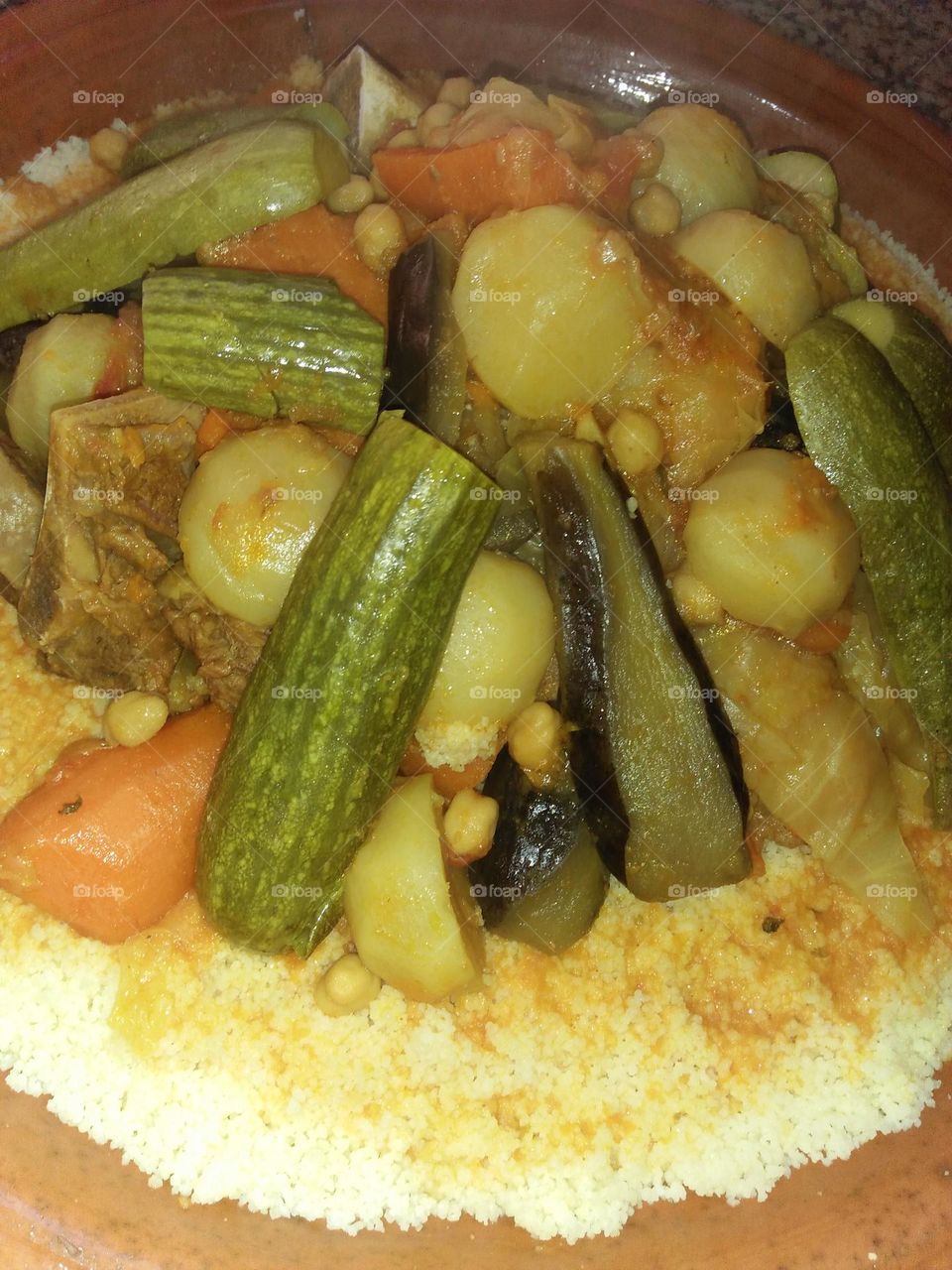 Famous moroccan food:  the Couscous