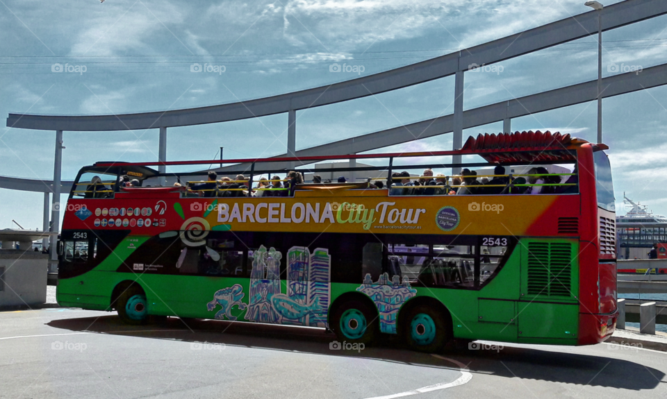 Barcelona city bus