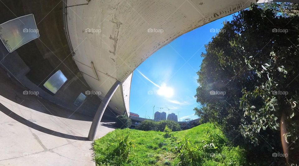 portico in uscita al parco