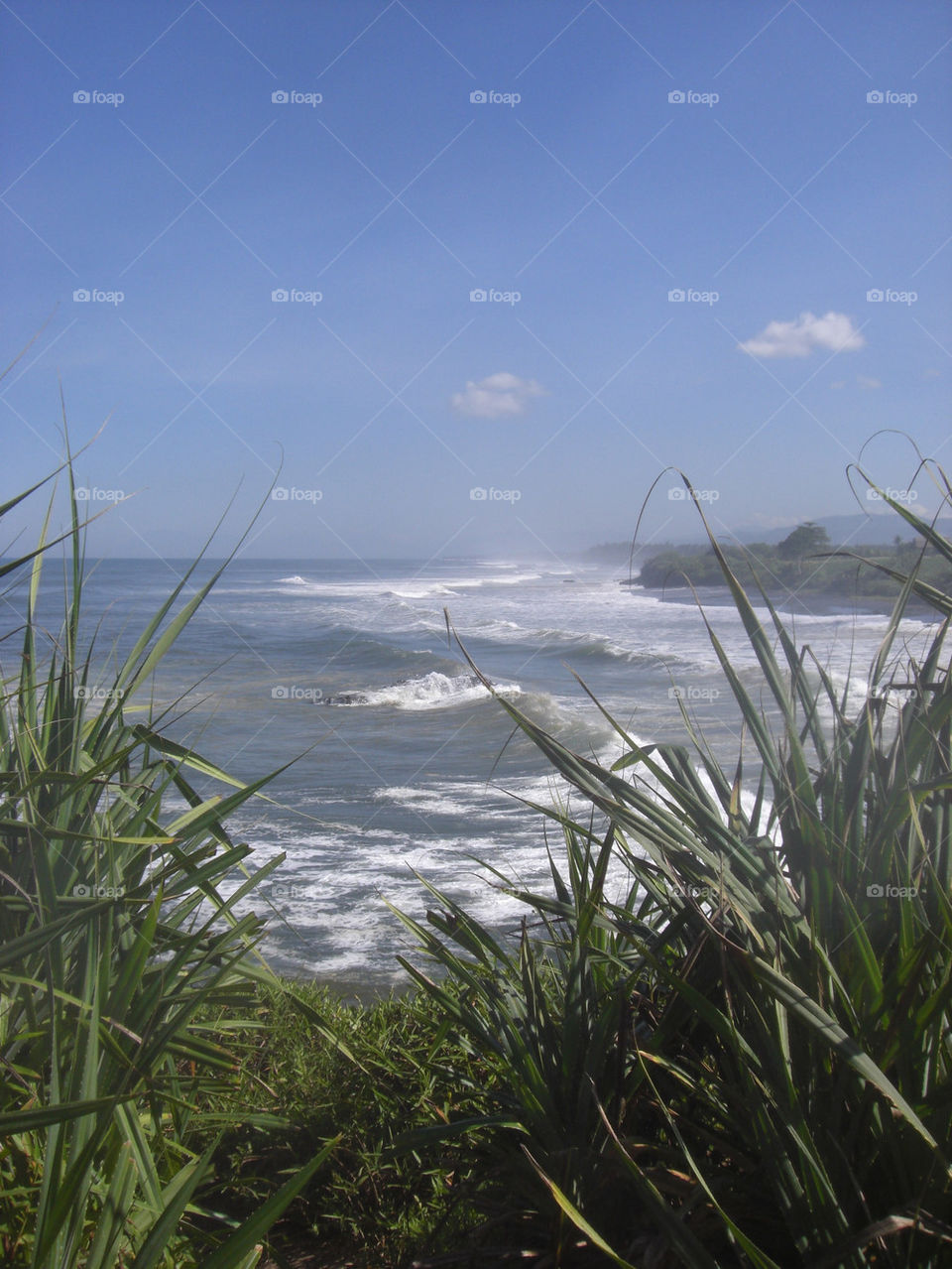 beach ocean sky nature by thepapierdollies