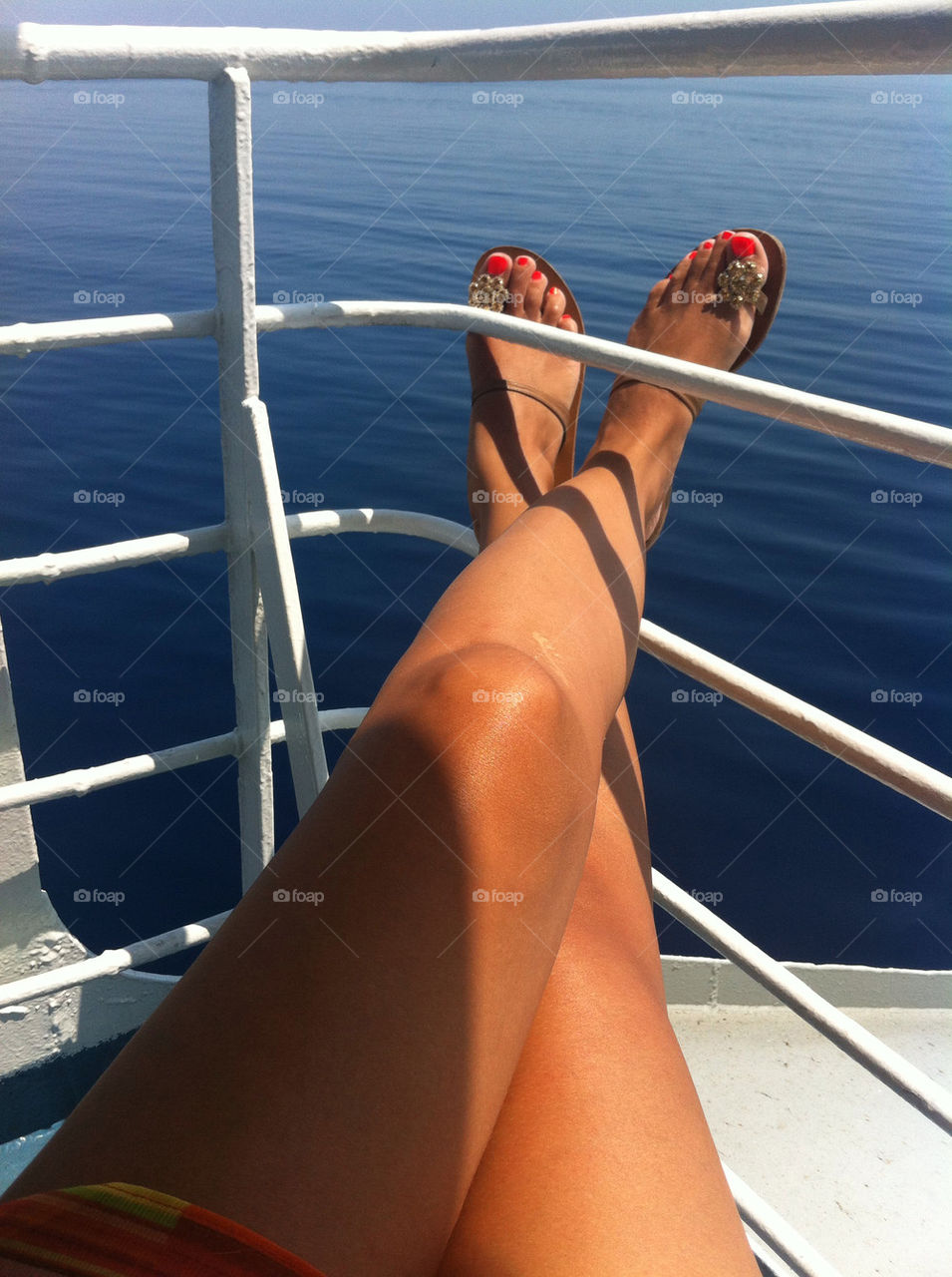 woman color shoes sea by effiesiaini