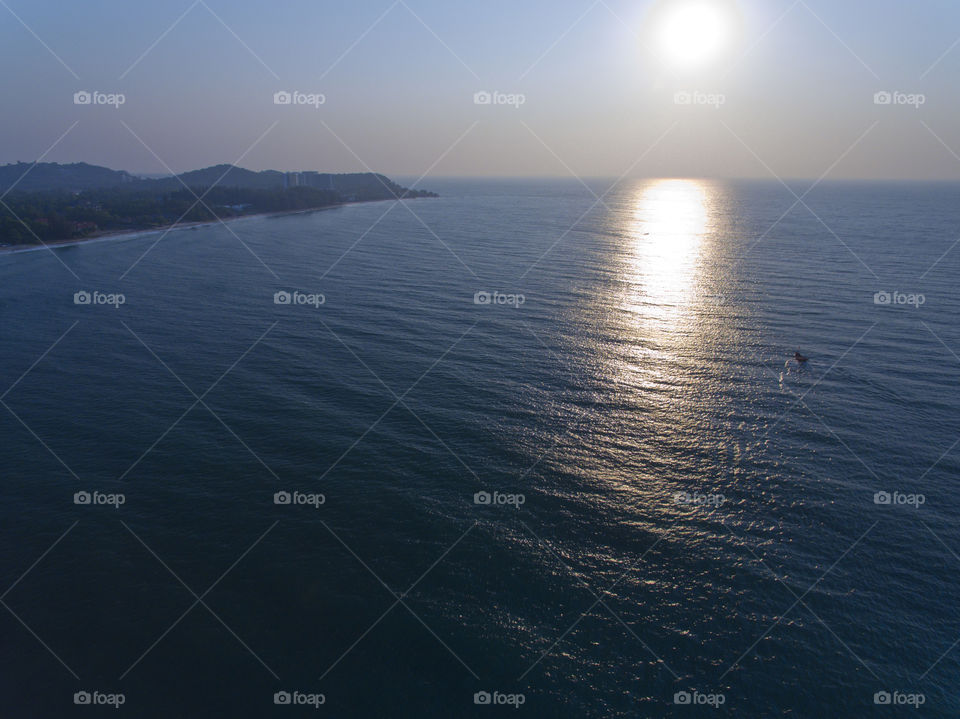 ocean view from above