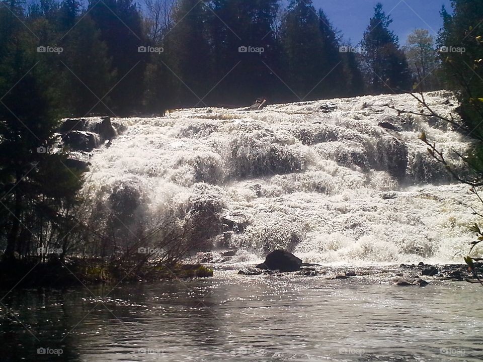 Bond Falls: Waterfall in Northern Michigan 