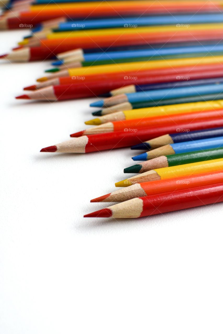 Studio shot of colored Pencils