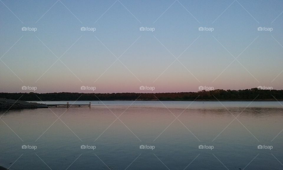 Lake at dusk