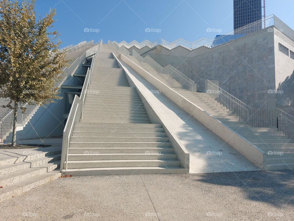 The stairs to the top