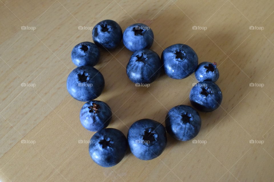 blueberry heart