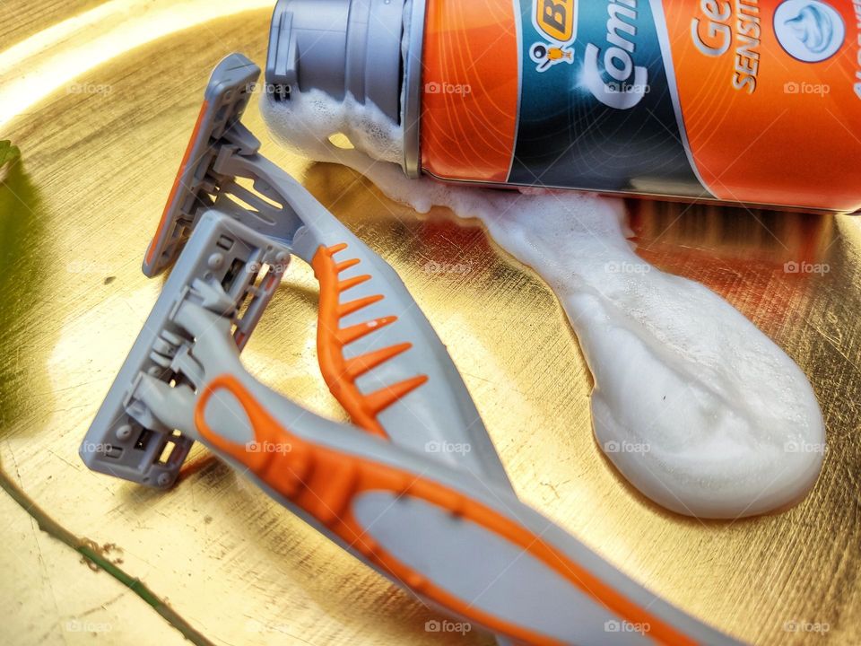 Shaving cream and razors