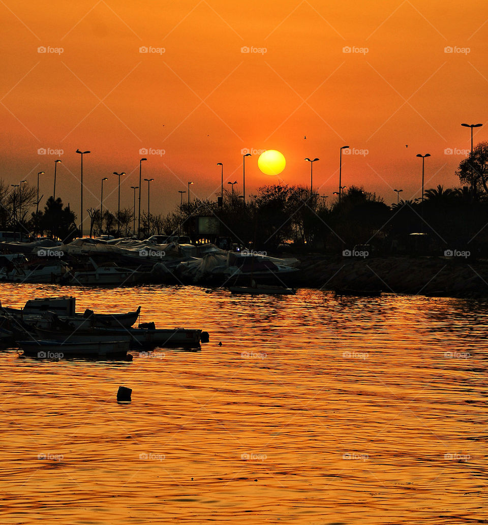 Sunset in istanbul