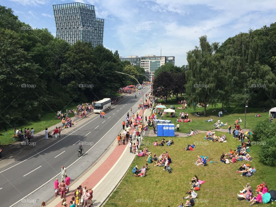 People in the street