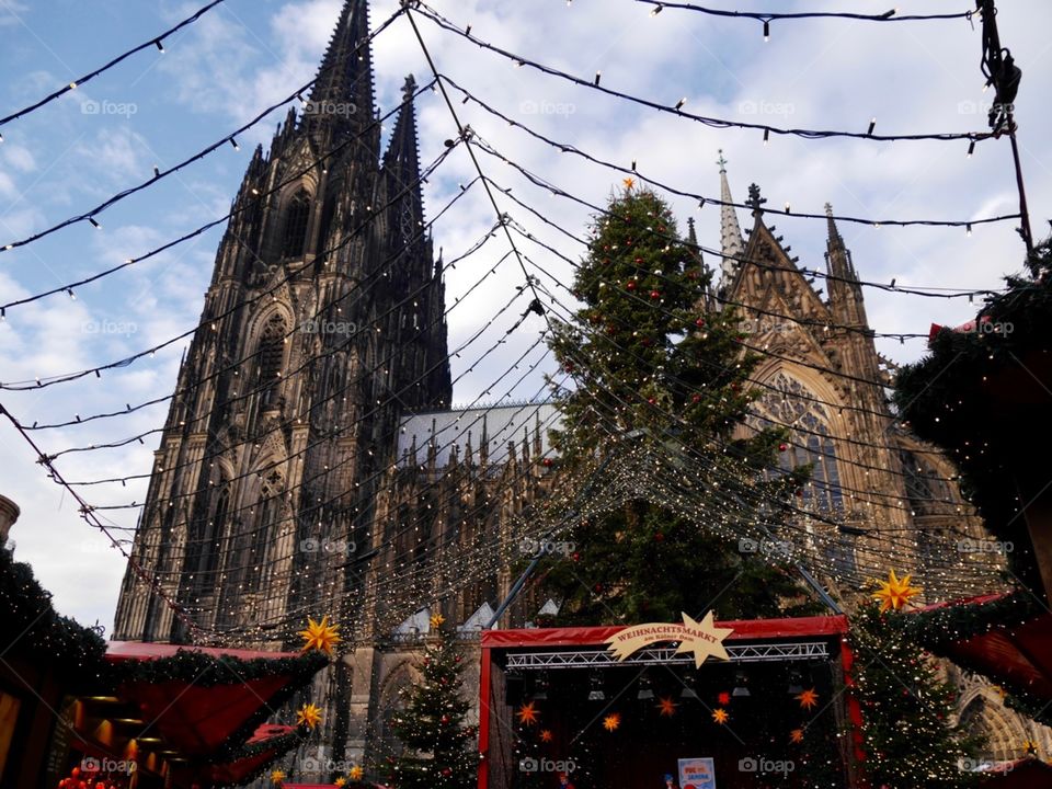 Cologne cathedral and Christmas market 