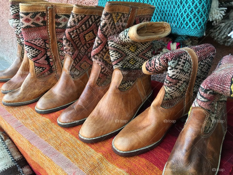 Boots handmade in Morocco 