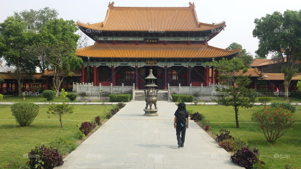 Temple in lumbini Nepal