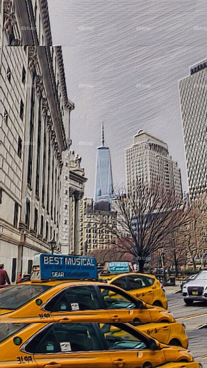 Pearl Street View, One World Trade Center, Manhattan, New York City.