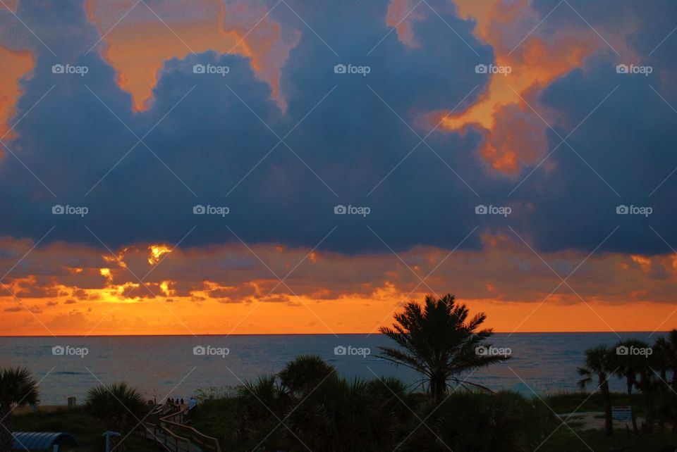View of sunset