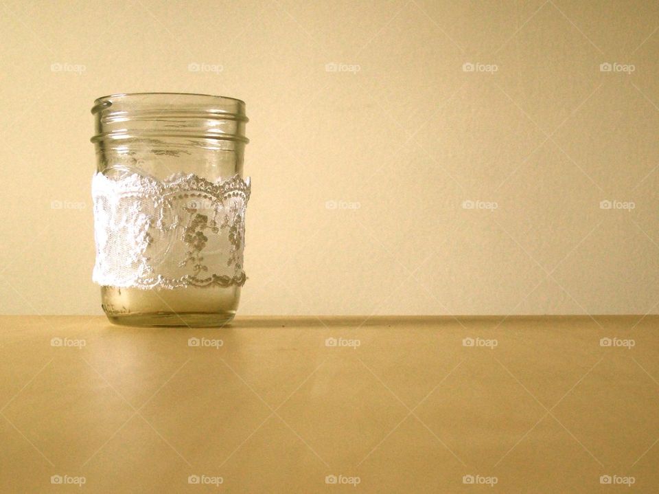 Mason jar lace