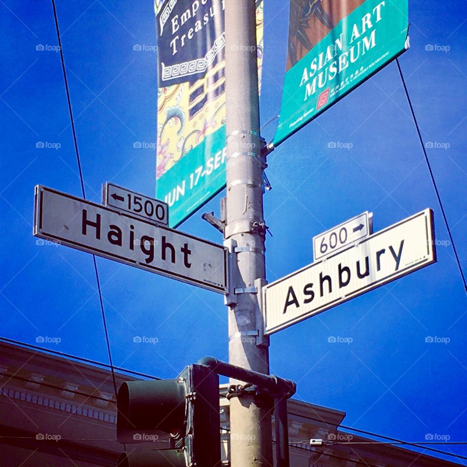 Haight/ Ashbury street sign. San Francisco, CA