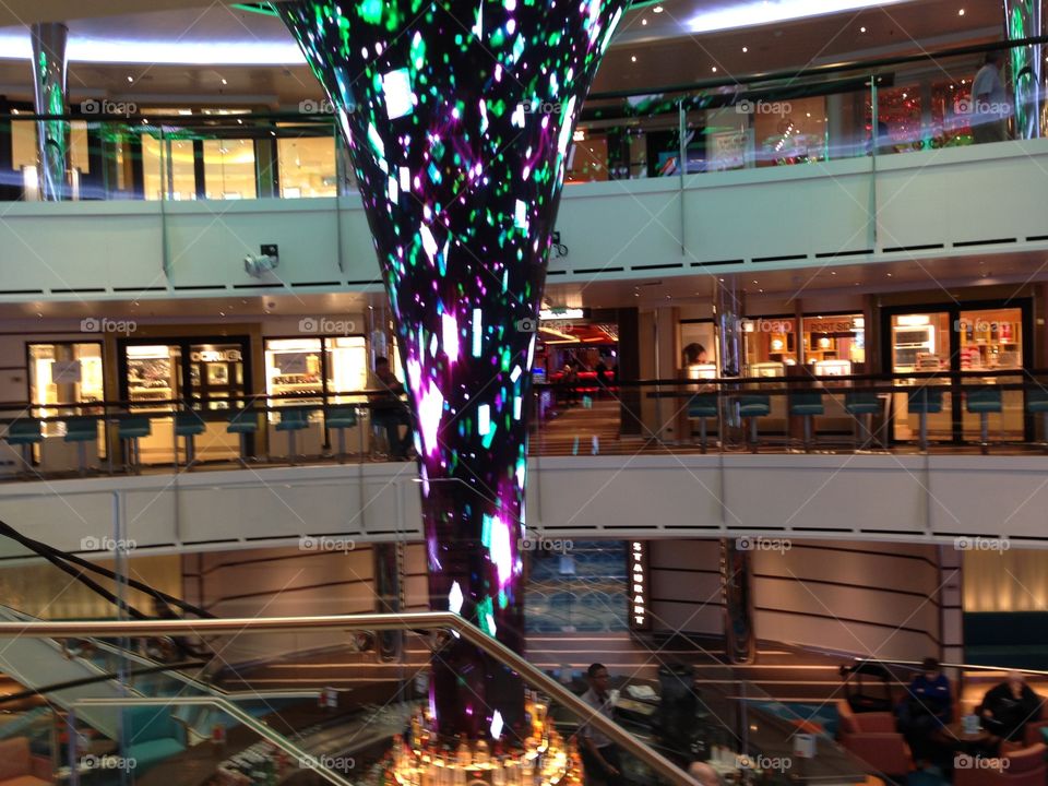 Cruise ship atrium