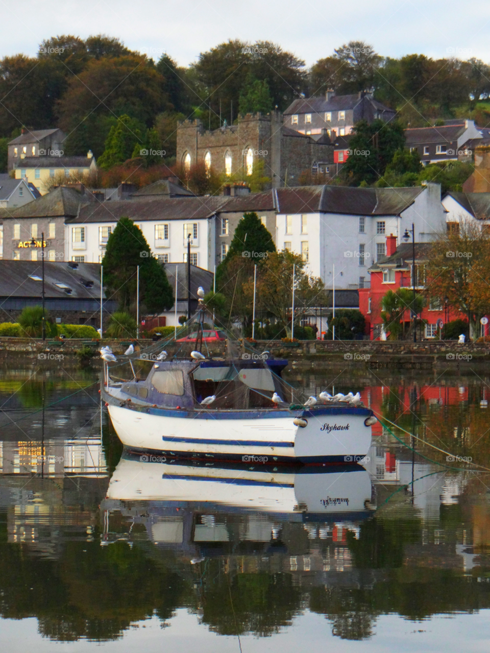 ireland water buildings boat by kshapley