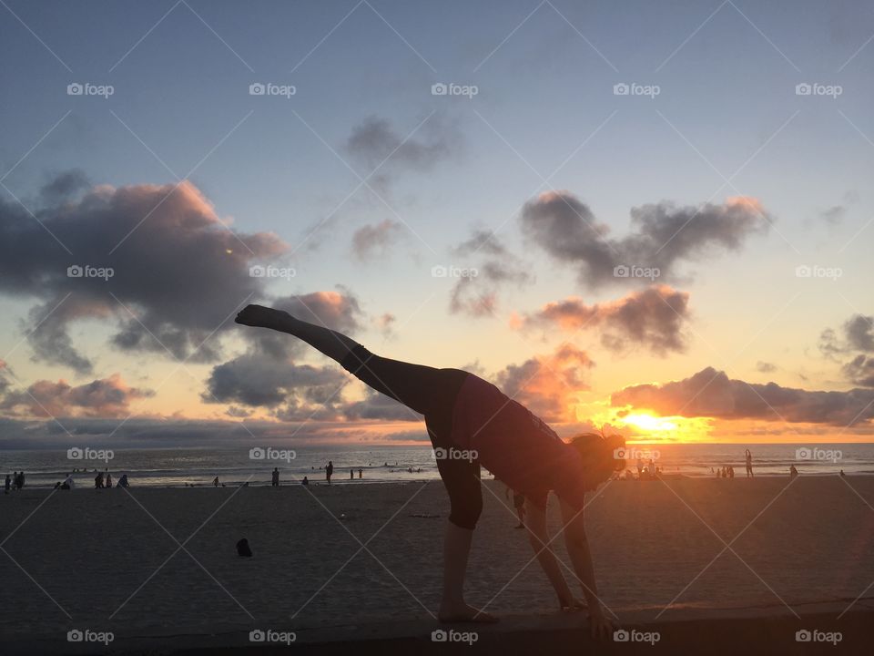 Sunset, Beach, Sea, Ocean, Water