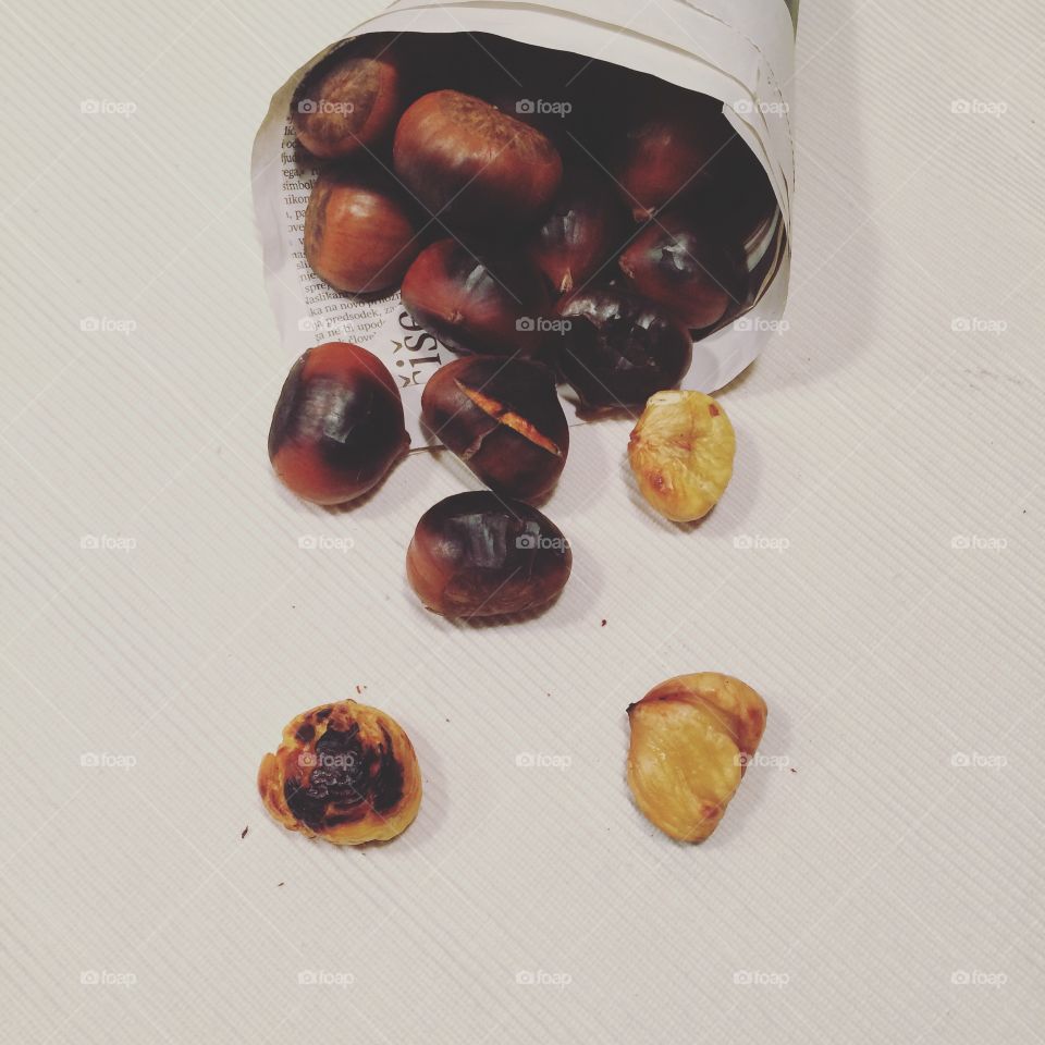 Maroni. First fall chestnuts