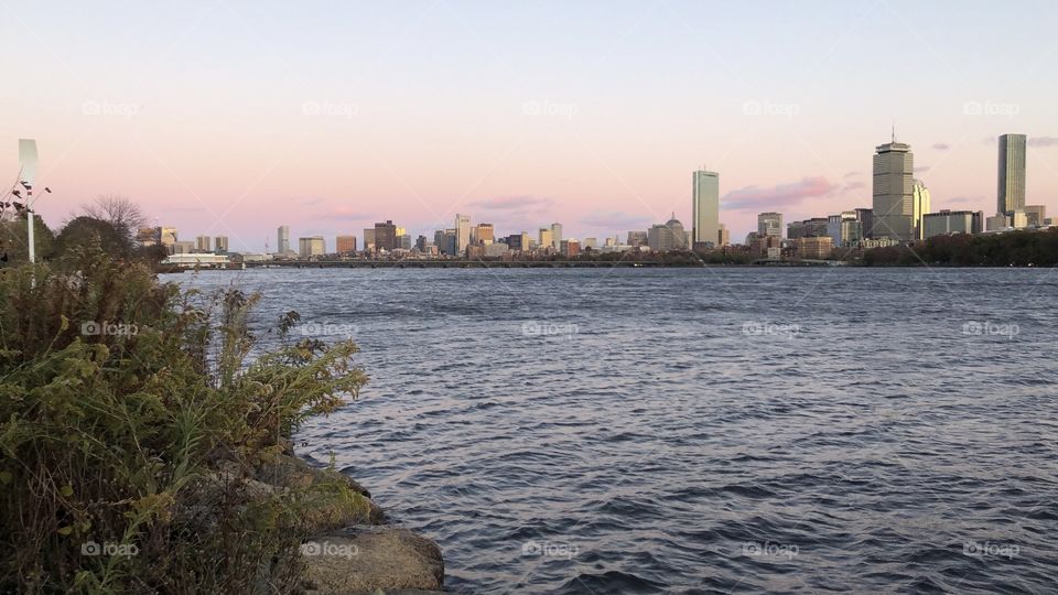 Downtown Boston on the Charles River