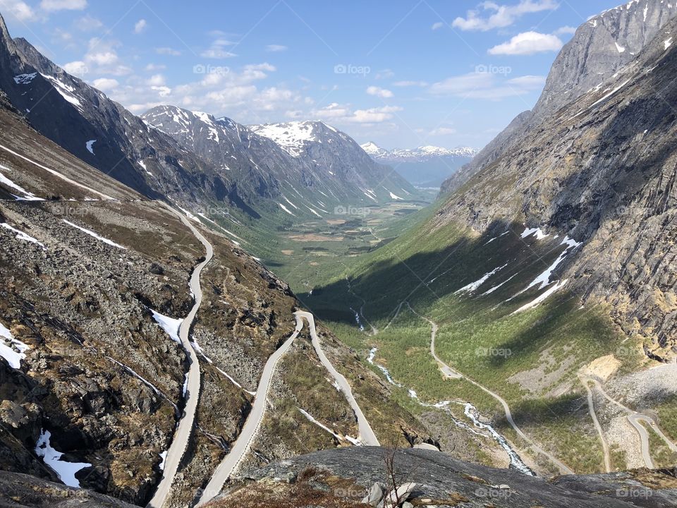 The Trollstigen Road in Norway.