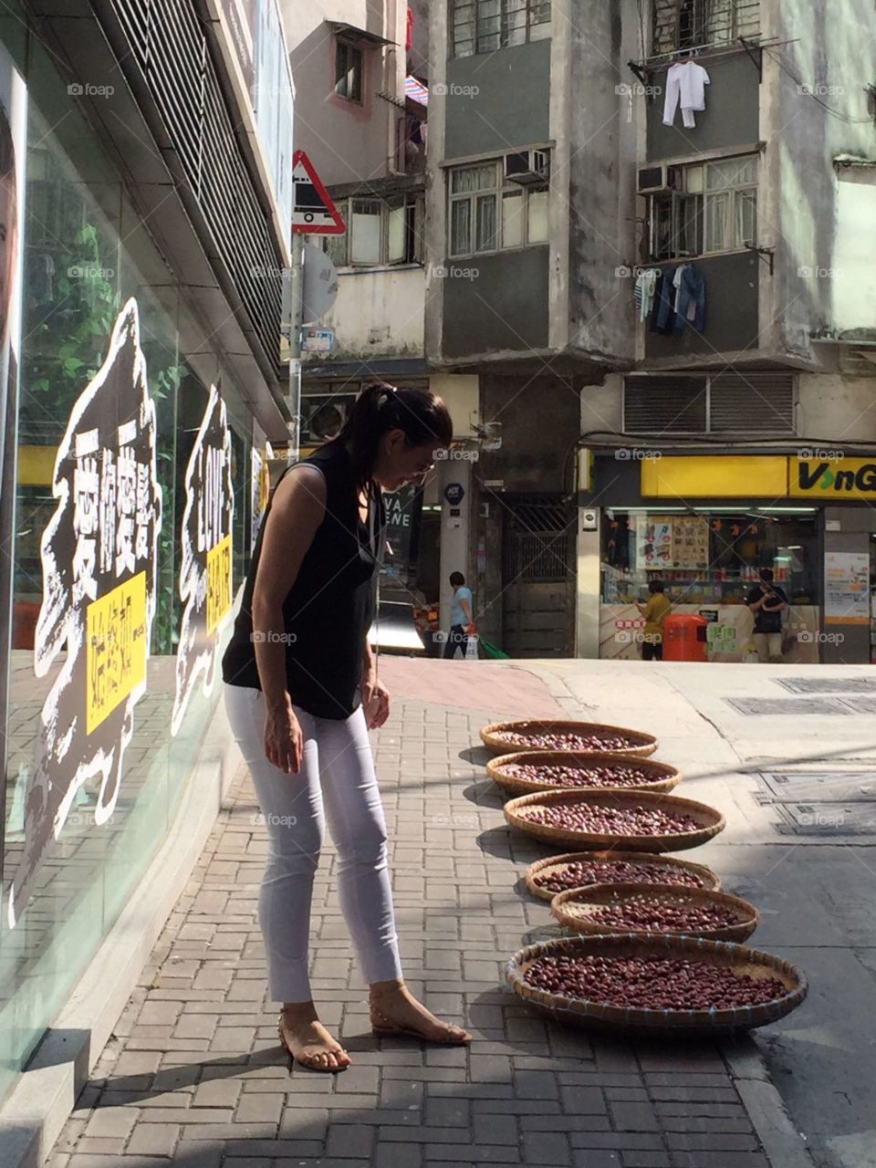 Drying food Hong King Street 