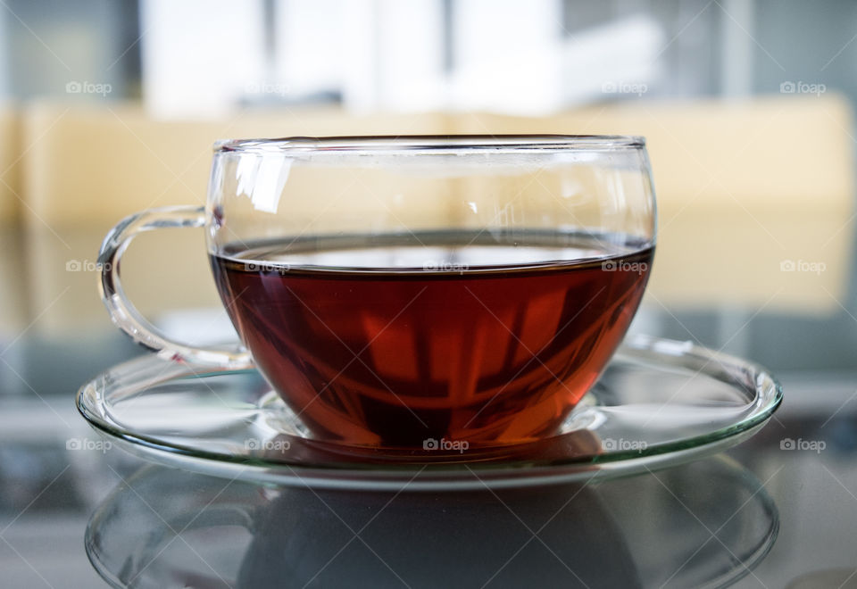 Close-up of a teacup