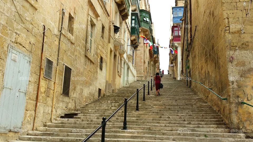 Stairs Valletta Malta