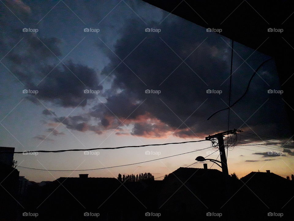 This is a beautiful sunset in my hometown, Novi Sad :)