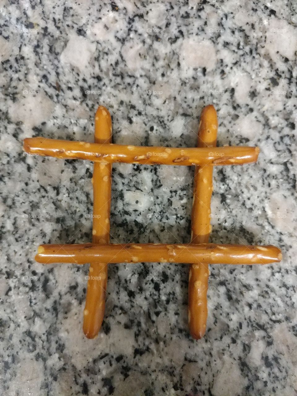 Pretzel Hashtag TicTacToe