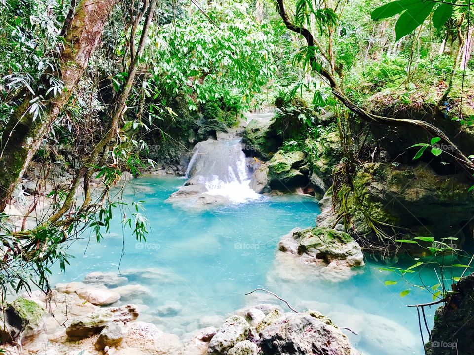 Kawasan Falls in Badian, Cebu.
kawasan falls Cebu is a peaceful natural place where you can enjoy many waterfalls of natural spring water located near the southern tip of Cebu Philippines.
